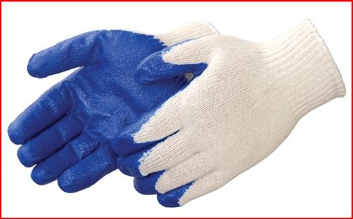 Blue Palm Dipped Latex Gloves