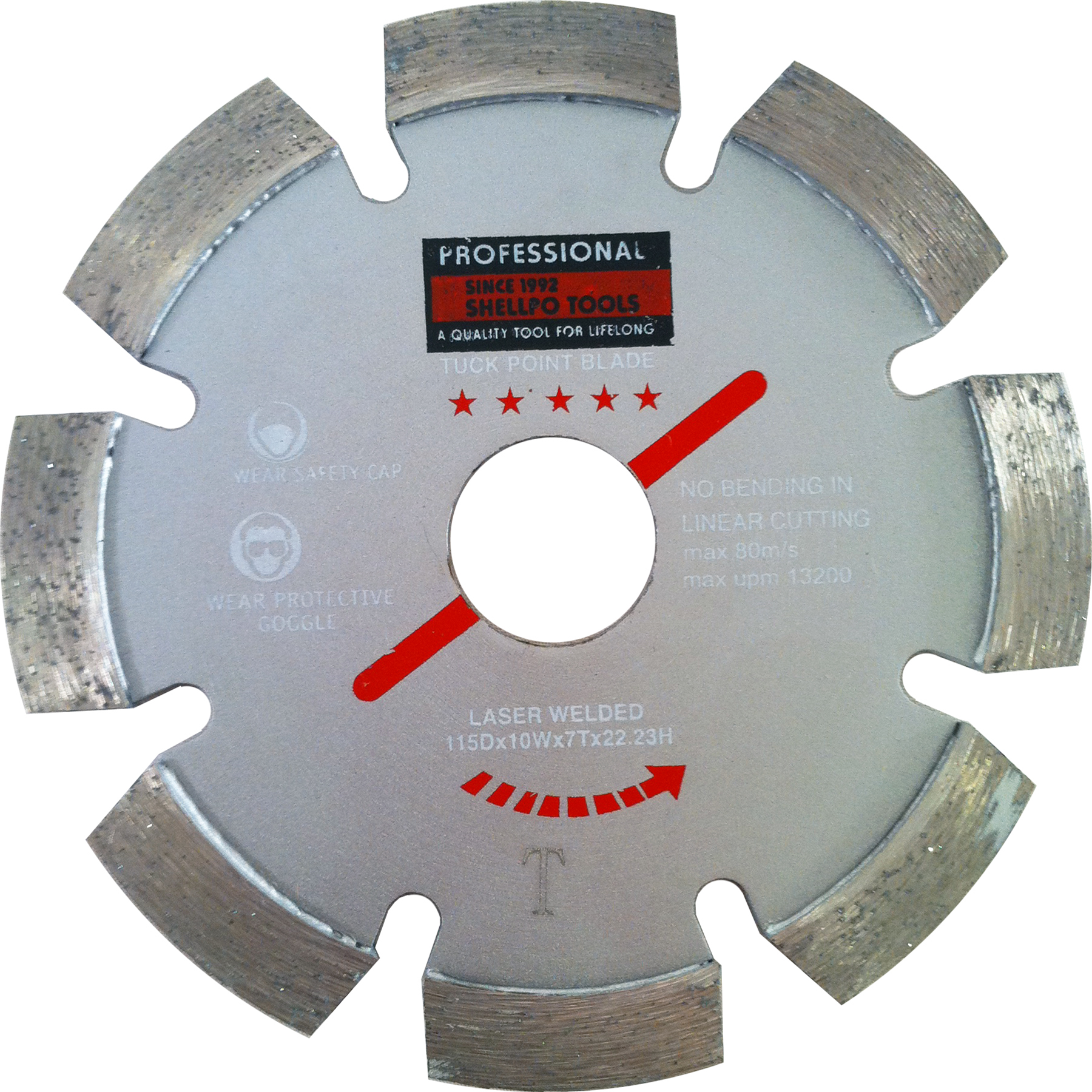 Laser Welded Tuck Point Blade